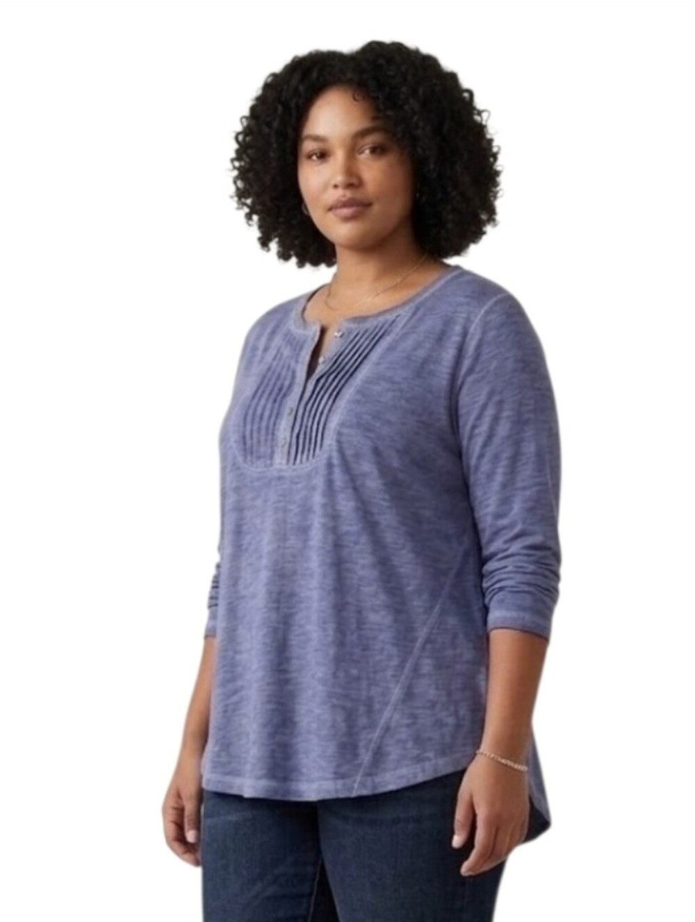Route 66 Dusty Blue Tunic Pilgrim Top